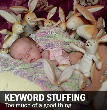 keyword stuffing baby Photo by Bruce Clay, Inc