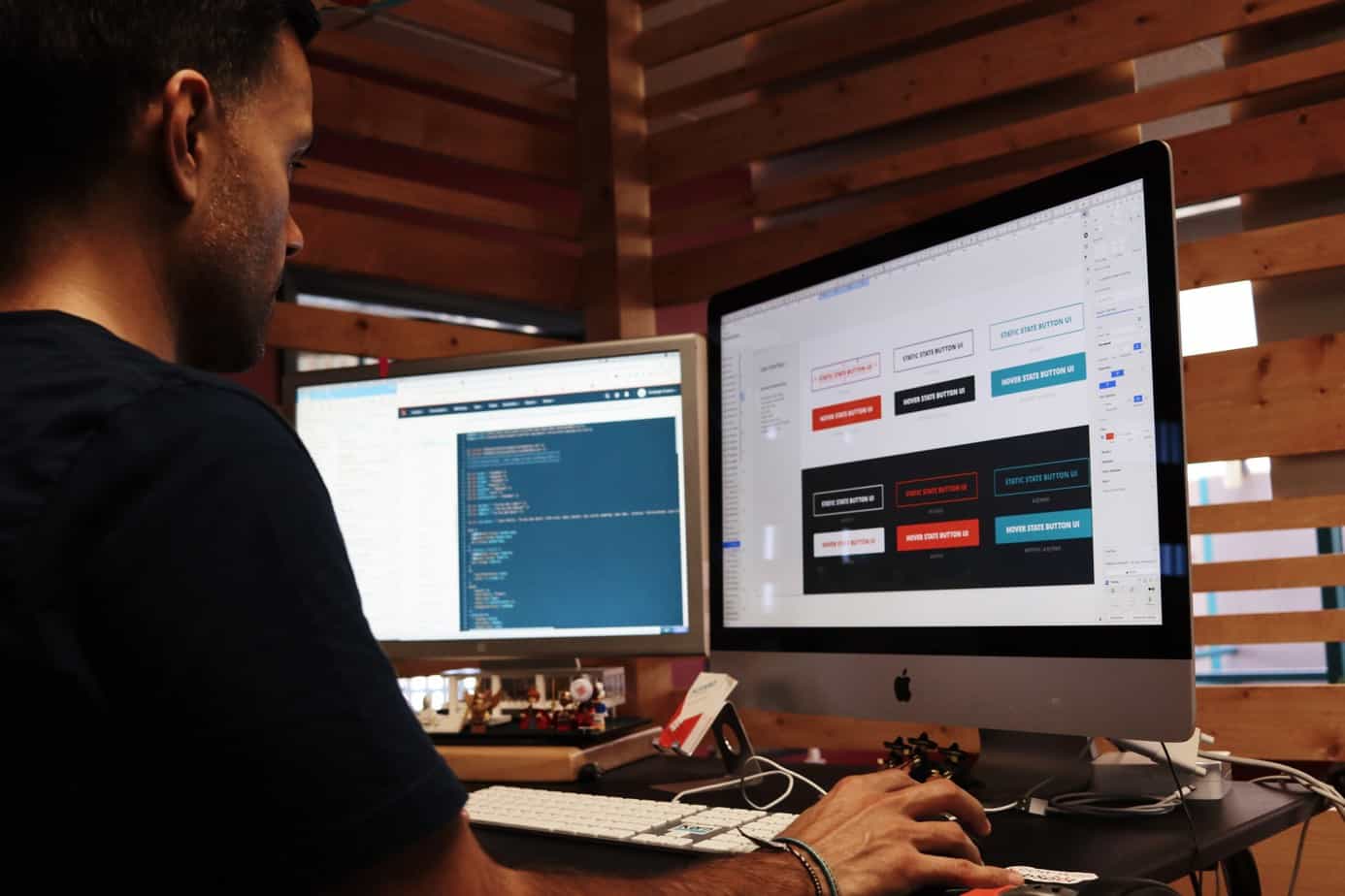 Web designer working Web designer working