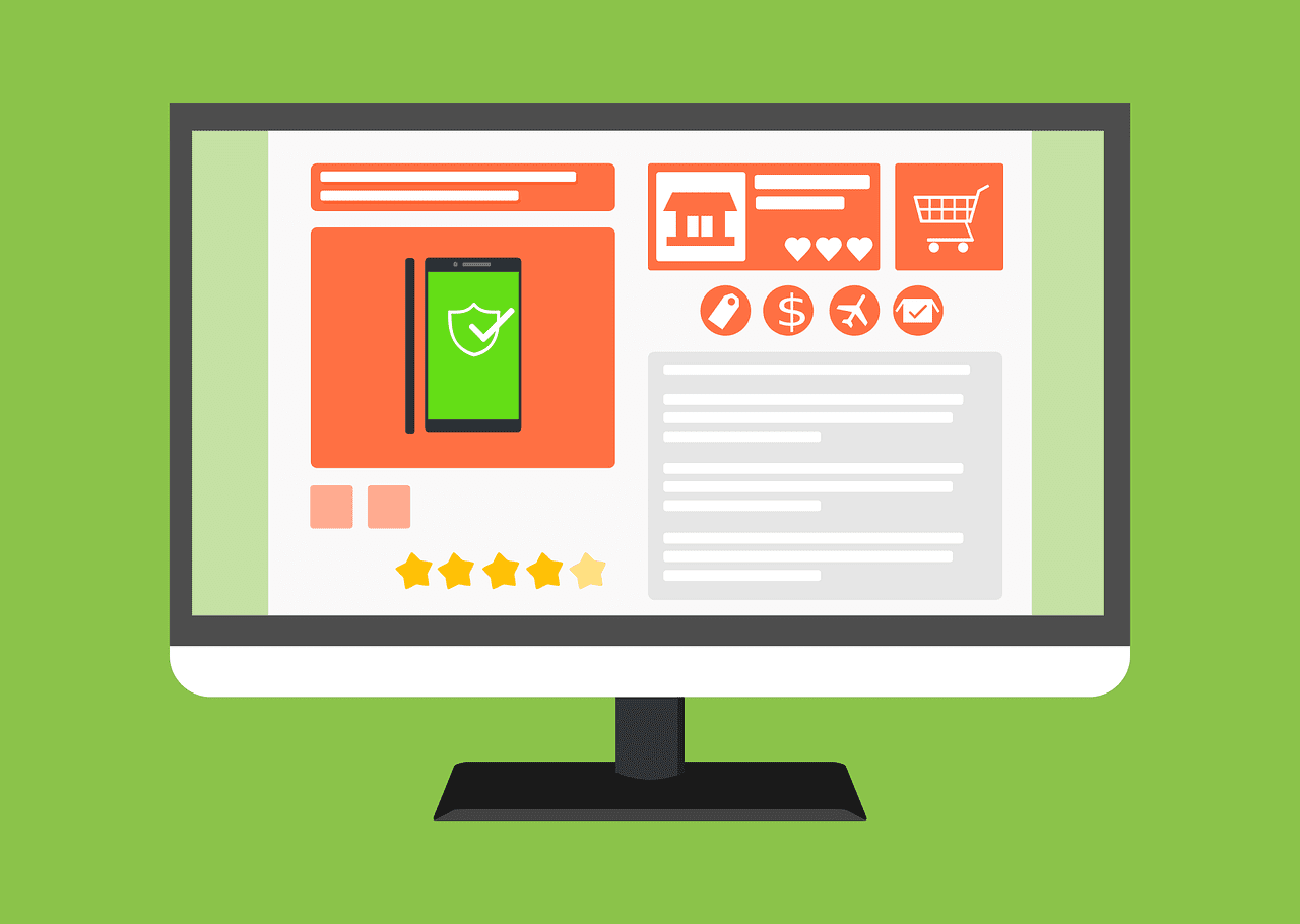 e-commerce website illustration e-commerce website illustration