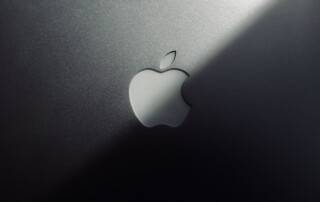 Apple Logo on a computer